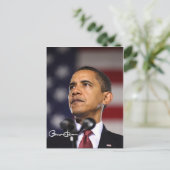 Präsident Barack Obama Postkarte (Stehend Vorderseite)
