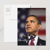 Präsident Barack Obama Postkarte (Vorne/Hinten)