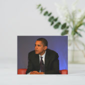 Präsident Barack Obama Postkarte (Stehend Vorderseite)