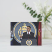 Präsident Barack Obama Postkarte (Stehend Vorderseite)