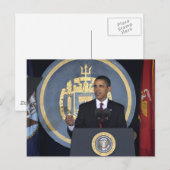 Präsident Barack Obama Postkarte (Vorne/Hinten)