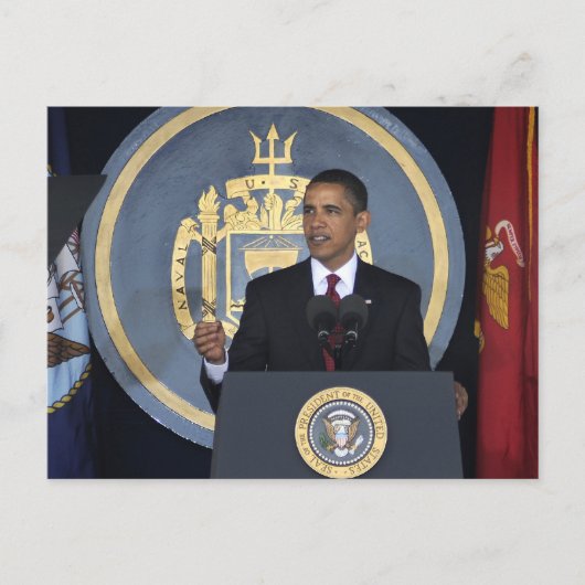 Präsident Barack Obama Postkarte (Vorderseite)