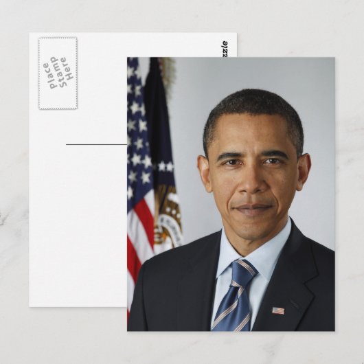 Präsident Barack Obama Postkarte (Vorne/Hinten)
