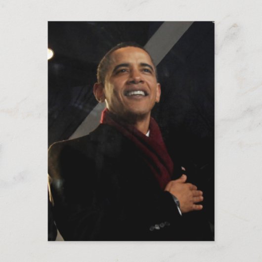 Präsident Barack Obama Postkarte (Vorderseite)