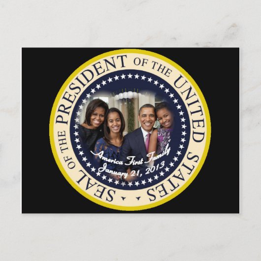 Präsident Barack Obama Postkarte (Vorderseite)