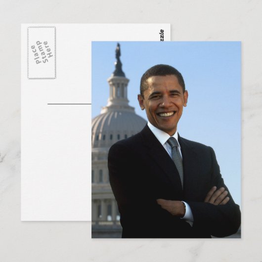 Präsident Barack Obama Postkarte (Vorne/Hinten)