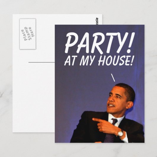 Präsident Barack Obama Postkarte (Vorne/Hinten)