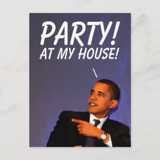 Präsident Barack Obama Postkarte