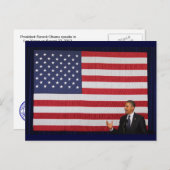 Präsident Barack Obama Postkarte (Vorne/Hinten)