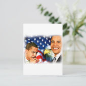 Präsident Barack Obama_ Postkarte (Stehend Vorderseite)