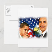 Präsident Barack Obama_ Postkarte (Vorne/Hinten)