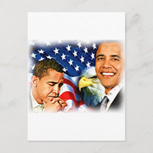 Präsident Barack Obama_ Postkarte