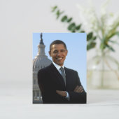 Präsident Barack Obama Postkarte (Stehend Vorderseite)