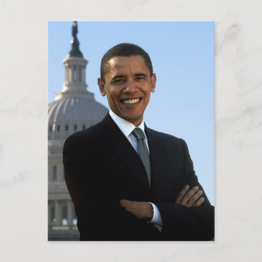 Präsident Barack Obama Postkarte (Vorderseite)