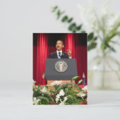 Präsident Barack Obama Postkarte (Stehend Vorderseite)