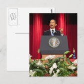 Präsident Barack Obama Postkarte (Vorne/Hinten)