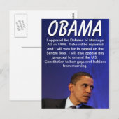 Präsident Barack Obama Postkarte (Vorne/Hinten)