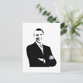 Präsident Barack Obama Postkarte (Stehend Vorderseite)