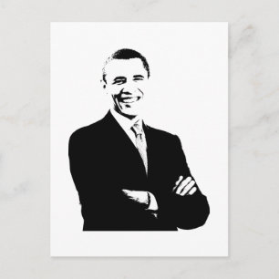 Präsident Barack Obama Postkarte