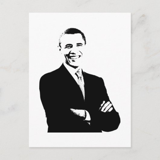 Präsident Barack Obama Postkarte (Vorderseite)