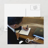 Präsident Barack Obama Postkarte (Vorne/Hinten)