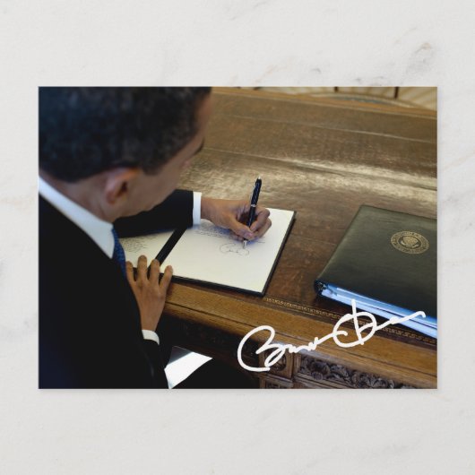 Präsident Barack Obama Postkarte (Vorderseite)