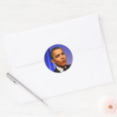 Präsident Barack Obama Runder Aufkleber (Umschlag)
