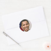 Präsident Barack Obama Runder Aufkleber (Umschlag)