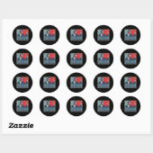 Präsident Barack Obama Runder Aufkleber (Blatt)