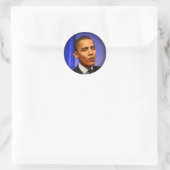 Präsident Barack Obama Runder Aufkleber (Tasche)