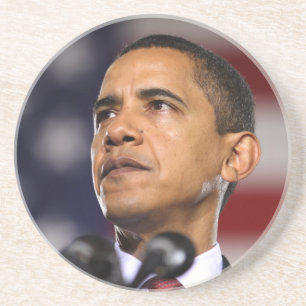 Präsident Barack Obama Sandstein Untersetzer