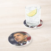 Präsident Barack Obama Sandstein Untersetzer (Seite)