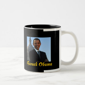 Präsident Barack Obama (schwarze Tasse) Zweifarbige Tasse