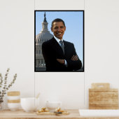 Präsident Barack Obama Senator Portrait Poster (Küche)