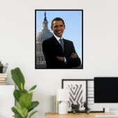 Präsident Barack Obama Senator Portrait Poster (Heimbüro)