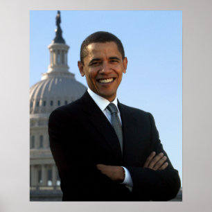 Präsident Barack Obama Senatorenporträt Poster