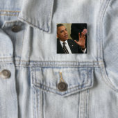 Präsident Barack Obama spricht mit der Presse Button (Beispiel)