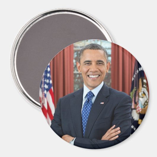 Präsident Barack Obama Support Magnet (Vorderseite/Rückseite)