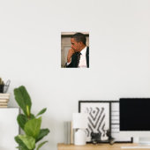 Präsident Barack Obama trifft mit Präsident Poster (Heimbüro)