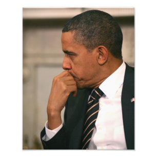 Präsident Barack Obama trifft Präsident Fotodruck