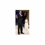 Präsident Barack Obama u. Michelle Freistehende Fotoskulptur<br><div class="desc">Präsident Obama und Michelle auf einer Fotoskulptur.</div>