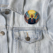 Präsident Barack Obama und die Botschaft der Hoffn Button (Beispiel)