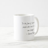 Präsident Barack Obama und die Botschaft der Hoffn Kaffeetasse (VorderseiteRechts)