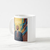 Präsident Barack Obama und die Botschaft der Hoffn Kaffeetasse (Vorderseite Links)
