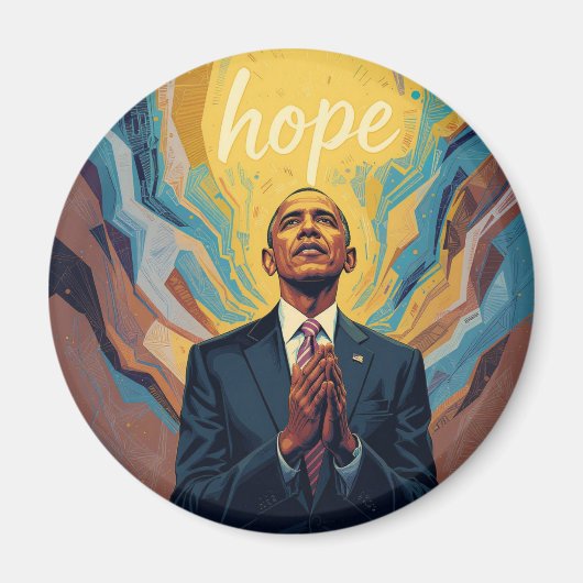 Präsident Barack Obama und die Botschaft der Hoffn Magnet (Vorne)