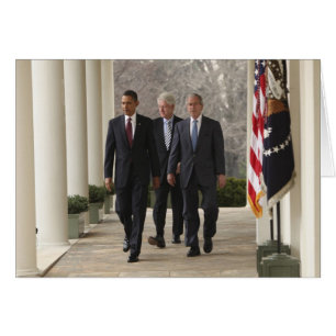 Präsident Barack Obama und ehemalige Präsidenten