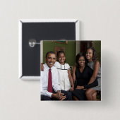 Präsident Barack Obama und Familie Button (Vorne & Hinten)