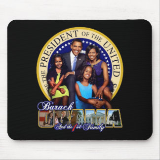 PRÄSIDENT BARACK OBAMA UND FAMILIE MOUSEPAD