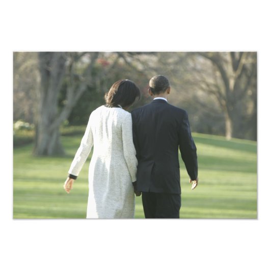 Präsident Barack Obama und First Lady Michelle Fotodruck (Vorne)