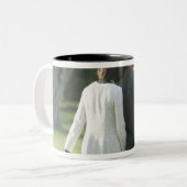 Präsident Barack Obama und First Lady Michelle Zweifarbige Tasse (Vorderseite Links)